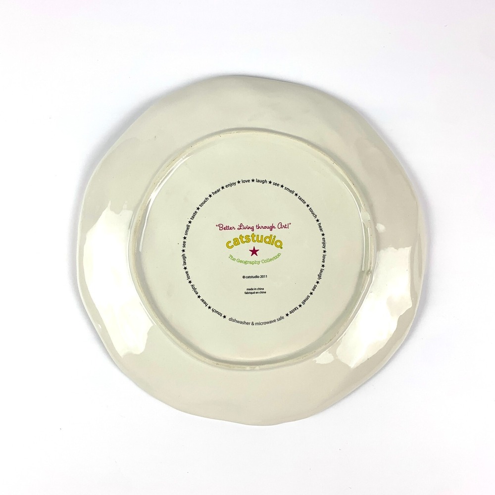 catstudio The Geography Collection California Plate 2011 8.5" *Hard to Find* - Picture 5 of 7